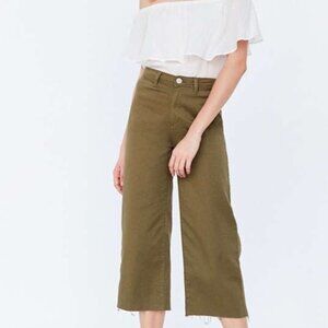 BDG Urban Outfitters Olive Wide Leg Crop 2